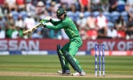 CARDIFF, WALES - JUNE 14: Fakhar Zaman of Pakistan bats during the ICC Champions Trophy Semi Final between England and Pakistan at SWALEC Stadium on June 14, 2017 in Cardiff, Wales. (Photo by Gareth Copley/Getty Images)