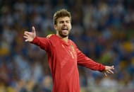 KIEV, UKRAINE - JULY 01: Gerard Pique of Spain shouts during the UEFA EURO 2012 final match between Spain and Italy at the Olympic Stadium on July 1, 2012 in Kiev, Ukraine. (Photo by Claudio Villa/Getty Images)