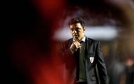 SAO PAULO, BRAZIL - APRIL 13: Head coach Marcelo Gallardo of River Plate looks on during a match between Sao Paulo and River Plate as part of Group 1 of Copa Bridgestone Libertadores at Morumbi Stadium on April 13, 2016 in Sao Paulo, Brazil. (Photo by Friedemann Vogel/Getty Images)