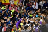CARDIFF, WALES - JUNE 03: In this handout image provided by UEFA, Marco Asensio of Real Madrid celebrates scoring his sides fourth goal during the UEFA Champions League Final between Juventus and Real Madrid at National Stadium of Wales on June 3, 2017 in Cardiff, Wales. (Photo by Handout/UEFA via Getty Images)