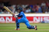 DERBY, ENGLAND - JUNE 24: India batsman Poonam Raut hits out during the ICC Women's World Cup 2017 match between England and India at The 3aaa County Ground on June 24, 2017 in Derby, England. (Photo by Stu Forster/Getty Images)