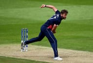 LONDON, ENGLAND - JUNE 01: Liam Plunkett of England bowls during the ICC Champions Trophy match between England and Bangladesh at The Kia Oval on June 1, 2017 in London, England. (Photo by Jordan Mansfield/Getty Images)