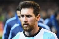 MELBOURNE, AUSTRALIA - JUNE 09: Lionel Messi of Argentina leaves the field during the Brazil Global Tour match between Brazil and Argentina at Melbourne Cricket Ground on June 9, 2017 in Melbourne, Australia. (Photo by Quinn Rooney/Getty Images)