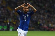 UDINE, ITALY - JUNE 11: Lorenzo Insigne celebrates after scoring the opening goal during the FIFA 2018 World Cup Qualifier between Italy and Liechtenstein at Stadio Friuli on June 11, 2017 in Udine, Italy. (Photo by Valerio Pennicino/Getty Images)