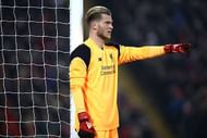 LIVERPOOL, ENGLAND - JANUARY 25: Loris Karius of Liverpool looks on during the EFL Cup Semi-Final Second Leg match between Liverpool and Southampton at Anfield on January 25, 2017 in Liverpool, England. (Photo by Julian Finney/Getty Images)