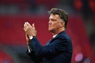 LONDON, ENGLAND - MAY 21: Louis van Gaal Manager of Manchester United applauds the fans after winning The Emirates FA Cup Final match between Manchester United and Crystal Palace at Wembley Stadium on May 21, 2016 in London, England. Man Utd won 2-1 after extra time. (Photo by Mike Hewitt/Getty Images)