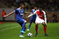 MONACO - MAY 03: Mario Mandzukic of Juventus and Jemerson of AS Monaco in action during the UEFA Champions League Semi Final first leg match between AS Monaco v Juventus at Stade Louis II on May 3, 2017 in Monaco, Monaco. (Photo by Julian Finney/Getty Images)