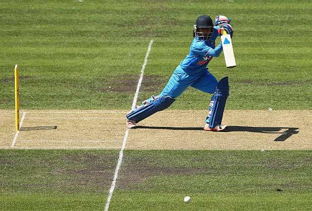 HOBART, AUSTRALIA - FEBRUARY 05: Mithali Raj of India bats during game two of the women's one day international series between Australia and India at Blundstone Arena on February 5, 2016 in Hobart, Australia. (Photo by Robert Cianflone/Getty Images)