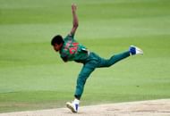 LONDON, ENGLAND - JUNE 05: Mustafizur Rahman of Bangladesh bowls during the ICC Champions Trophy match between Australia and Bangladesh at The Kia Oval on June 5, 2017 in London, England. (Photo by Jordan Mansfield/Getty Images)