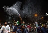 Pakistan fans celebrate