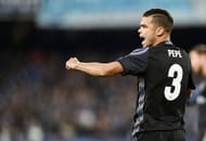 NAPLES, ITALY - MARCH 07: Pepe of Real Madrid CF during the UEFA Champions League Round of 16 second leg match between SSC Napoli and Real Madrid CF at Stadio San Paolo on March 7, 2017 in Naples, Italy. (Photo by Francesco Pecoraro/Getty Images)