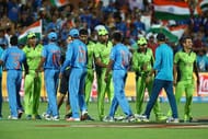 ADELAIDE, AUSTRALIA - FEBRUARY 15: Mohammed Shami of India celebrates after dismissing Misbah-ul-Haq of Pakistan during the 2015 ICC Cricket World Cup match between India and Pakistan at Adelaide Oval on February 15, 2015 in Adelaide, Australia. (Photo by Scott Barbour/Getty Images)