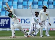 DUBAI, UNITED ARAB EMIRATES - JANUARY 08: Prasanna Jayawardene of Sri Lanka appeals the wicket of Junaid Khan of Pakistan during the first day of the second Test match between Pakistan and Sri Lanka at the Dubai Sports City Cricket Stadium on January 8, 2014 in Dubai, United Arab Emirates. (Photo by Francois Nel/Getty Images)
