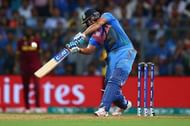 MUMBAI, INDIA - MARCH 31: Rohit Sharma of India bats during the ICC World Twenty20 India 2016 Semi Final match between West Indies and India at Wankhede Stadium on March 31, 2016 in Mumbai, India. (Photo by Ryan Pierse/Getty Images)
