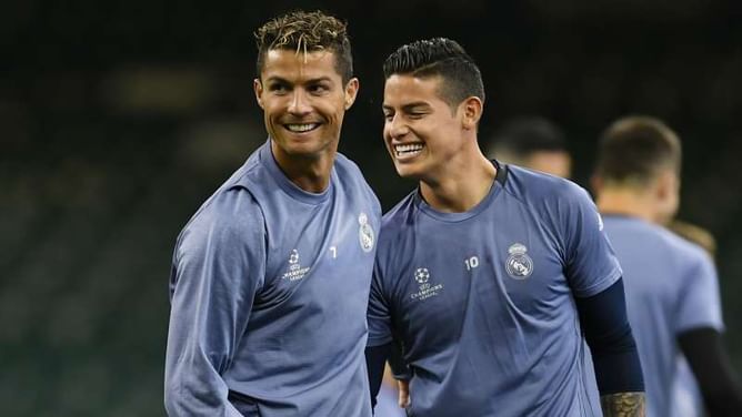 Cristiano Ronaldo mocks Real Madrid team-mate James Rodriguez's 'ugly' new haircut