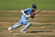 LONDON - SEPTEMBER 5: Sourav Ganguly of India in action during the Natwest Challenge match between England and India at Lord's Cricket Ground on September 5, 2004 in London. (Photo by Clive Rose/Getty Images)