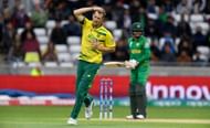 BIRMINGHAM, ENGLAND - JUNE 07: South Africa bowler Chris Morris reacts after a good delivery during the ICC Champions Trophy match between South Africa and Pakistan at Edgbaston on June 7, 2017 in Birmingham, England. (Photo by Stu Forster/Getty Images)