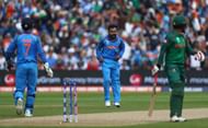 BIRMINGHAM, ENGLAND - JUNE 15: Tamim Iqbal of Bangladesh walks as he is bowled off the bowling of Kedar Jadhav (C) of India during the ICC Champions Trophy Semi-Final match between Bangladesh and India at Edgbaston on June 15, 2017 in Birmingham, England. (Photo by Michael Steele/Getty Images)