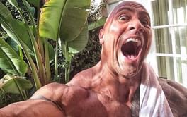 Video: Fan leaves truck in traffic to get selfie with The Rock