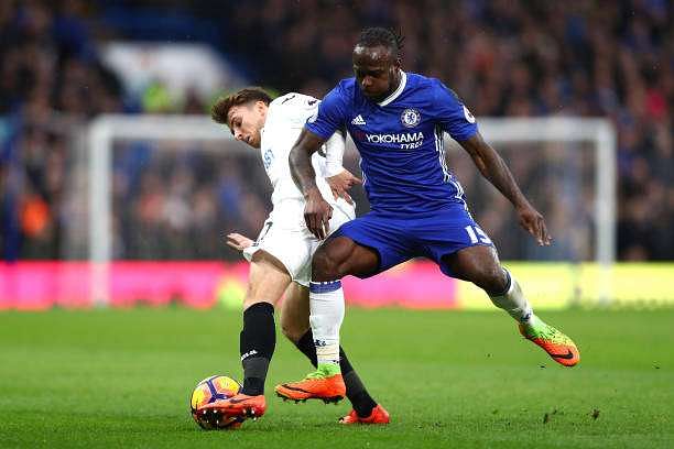 Victor Moses ended up playing a pivotal role in Chelsea&rsquo;s Premier League victory