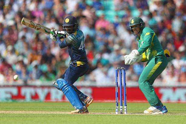LONDON, ENGLAND - JUNE 03:  Upul Tharanga of Sri Lanka in action during the ICC Champions trophy cricket match between Sri Lanka and South Africa at The Oval in London on June 3, 2017  (Photo by Clive Rose/Getty Images)