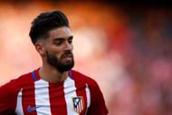 MADRID, SPAIN - APRIL 15: Yannick Carrasco of Atletico de Madrid reacts during the La Liga match between Club Atletico de Madrid and CA Osasuna at Vicente Calderon Stadium on April 15, 2017 in Madrid, Spain. (Photo by Gonzalo Arroyo Moreno/Getty Images)