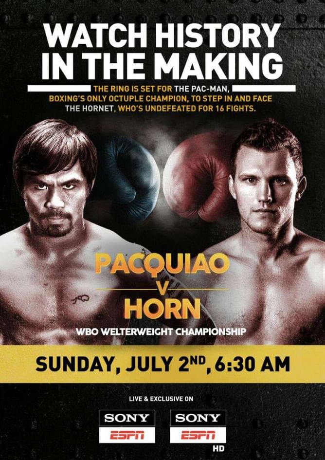 Manny Pacquiao vs. Jeff Horn- Q & A transcript