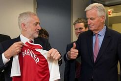 Red shirt for Brexit: Corbyn's Arsenal gift to Barnier