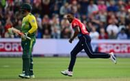 CARDIFF, WALES - JUNE 25: Chris Jordan of England celebrates after dismissing Chris Morris of South Africa during the 3rd NatWest T20 International between England and South Africa at the SWALEC Stadium on June 25, 2017 in Cardiff, Wales. (Photo by Harry Trump/Getty Images)