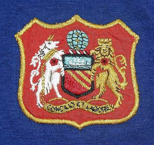 The crest as it appeared on the team kit for big games