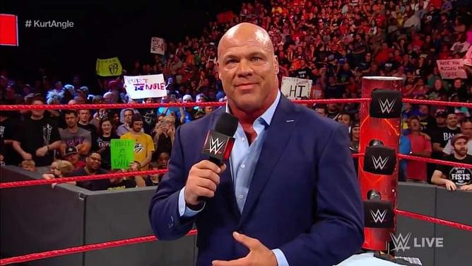Kurt Angle's wife reveals who he wanted to face first in his 2017 WWE return