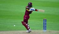 TAUNTON, ENGLAND - JUNE 26: Deandra Dottin of West Indies bats during the ICC Women's World Cup 2017 match between Australia and West Indies at The Cooper Associates County Ground on June 26, 2017 in Taunton, England. (Photo by Harry Trump/Getty Images)