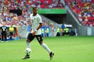 BRASILIA, DISTRITO FEDERAL - AUGUST 13: Jeremy Toljan #2 of Germany controls the ball against the Portugal in the first half during the Men's Football Quarterfinal match on Day 8 of the Rio 2016 Olympic Games at Mane Garrincha Stadium on August 13, 2016 in Brasilia, Brazil. (Photo by Bruno Zanardo/Getty Images)