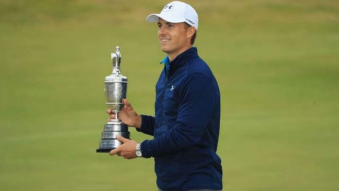 Open champion Spieth drinks from Claret Jug again