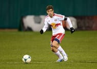 TUCSON, AZ - FEBRUARY 20: Juninho #8 of the New York Red Bulls brings the ball up field against the Seattle Sounders at Kino Sports Complex on February 20, 2013 in Tucson, Arizona. (Photo by Norm Hall/Getty Images)