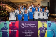 HONG KONG, HONG KONG - JULY 17: Leicester City players arrive in Hong Kong on July 17, 2017 ahead of the Premier League Asia Trophy, which takes place this week. Crystal Palace, Leicester City and West Bromwich Albion will also compete in the tournament on 19 and 22 July at the Hong Kong stadium. (Photo by Billy H.C. Kwok/Getty Images for Premier League)