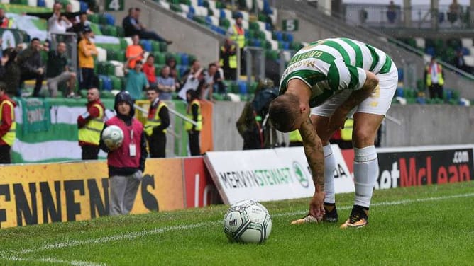 Rodgers confused by Griffiths booking after being targeted by missiles