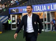 UDINE, ITALY - JUNE 11: Leonardo Bonucci of Italy looks on prior to the FIFA 2018 World Cup Qualifier between Italy and Liechtenstein at Stadio Friuli on June 11, 2017 in Udine, Italy. (Photo by Claudio Villa/Getty Images)