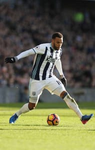 WEST BROMWICH, ENGLAND - FEBRUARY 04: Matt Phillips of West Bromwich Albion in action during the Premier League match between West Bromwich Albion and Stoke City at The Hawthorns on February 4, 2017 in West Bromwich, England. (Photo by Mark Thompson/Getty Images)