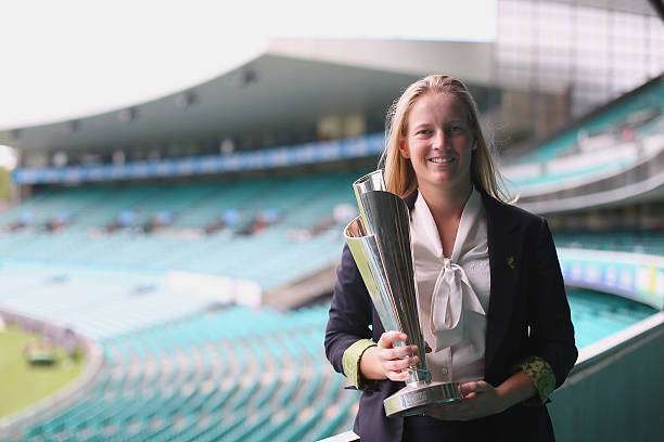 SYDNEY, AUSTRALIA - APRIL 09: Meg Lanning, the captain of Australian Women's cricket team, the Southern Stars, poses for a photograph during the Australian Southern Stars T20 World Cup Welcome Home Reception at Sydney Cricket Ground on April 9, 2014 in Sydney, Australia. (Photo by Joosep Martinson/Getty Images)