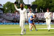 LONDON, ENGLAND - JULY 09: Moeen Ali of England raises his cap as he leaves the field after England win the1st Investec Test match between England and South Africa at Lord's Cricket Ground on July 9, 2017 in London, England. (Photo by Clive Rose/Getty Images)