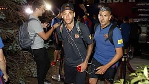 PSG target Neymar and Barca arrive in New York