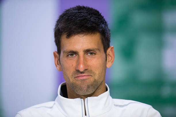 LONDON, ENGLAND - JULY 12:  Novak Djokovic of Serbia talks during a press conference on day nine of the Wimbledon Lawn Tennis Championships at the All England Lawn Tennis and Croquet Club on July 12, 2017 in London, England.  (Photo by Joe Toth - AELTC Pool/Getty Images)