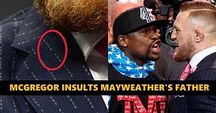 Video: Mayweather, McGregor almost hit each other during press tour kick-off