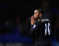 BOLTON, ENGLAND - DECEMBER 12: Robinho of Manchester City shows his dissapopintment during the Barclays Premier League match between Bolton Wanderers and Manchester City at The Reebok Stadium on December 12, 2009 in Bolton, England. (Photo by Laurence Griffiths/Getty Images)