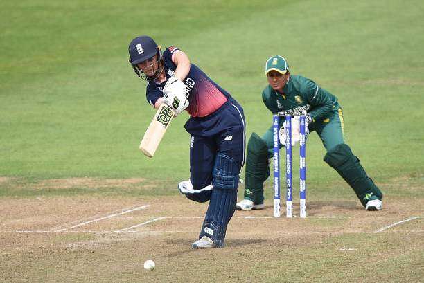 BRISTOL, ENGLAND - JULY 18: Sarah Taylor of England batting during the Semi-Final ICC Women&#039;s World Cup 2017 match between England and South Africa at The Brightside Ground on July 18, 2017 in Bristol, England. (Photo by Nathan Stirk/Getty Images)