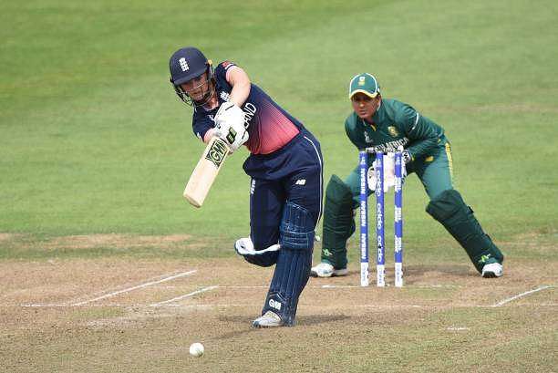 BRISTOL, ENGLAND - JULY 18: Sarah Taylor of England batting during the Semi-Final ICC Women's World Cup 2017 match between England and South Africa at The Brightside Ground on July 18, 2017 in Bristol, England. (Photo by Nathan Stirk/Getty Images)