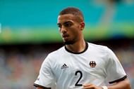 SALVADOR, BRAZIL - AUGUST 07: Toljan of Germany looks on during the Men's Group C second round match between Germany and Korea Republic of the Rio 2016 Olympic Games at Arena Fonte Nova on August 7, 2016 in Salvador, Brazil. (Photo by Felipe Oliveira/Getty Images)