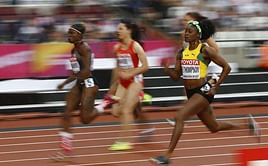 Thompson easily into 100 metres semi-finals