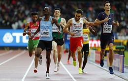 Athletics: Amos safely through in wide-open men's 800 metres